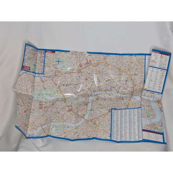 London (England) 1:11,000 / 1:15,000 Street Map, waterproof BORCH - Picture 2 of 3
